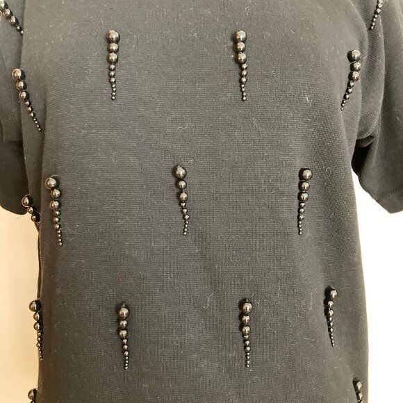 Lisa Ashley Beaded Mock Neck Sweater - Picture 6 of 10